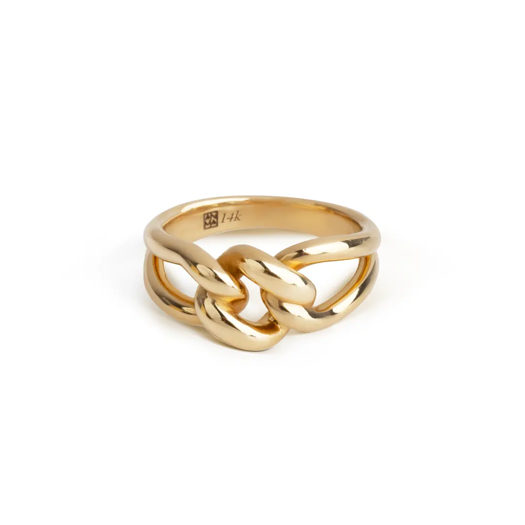 14K Gold Knot Ring