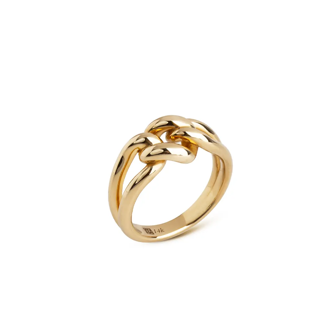 14K Gold Knot Ring - Image 2