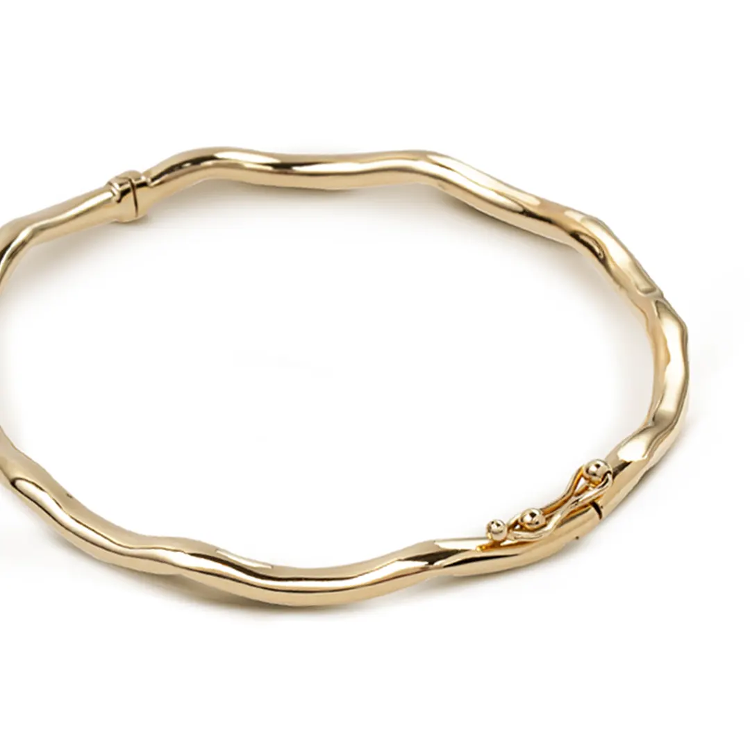 14K gold Light Curved Bracelet - Image 2