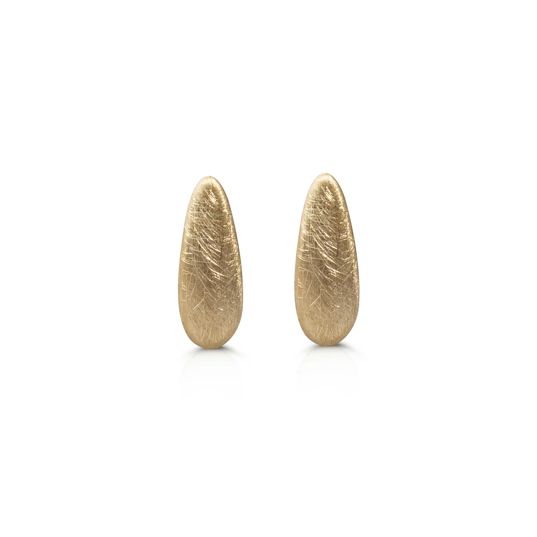 14K Gold Long Drop Earrings - Image 2