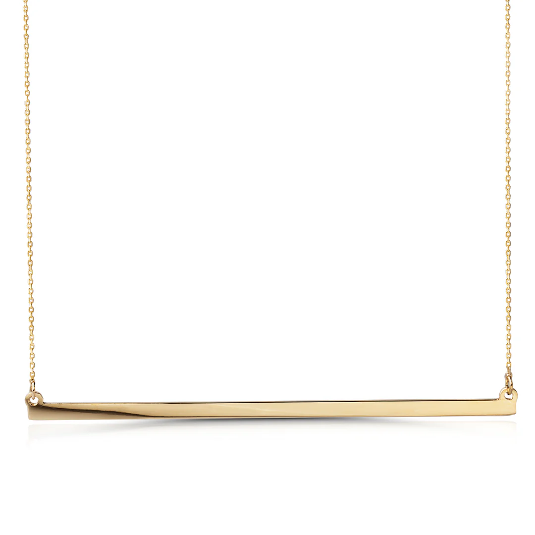 14K Gold Long Line Necklace - Image 2