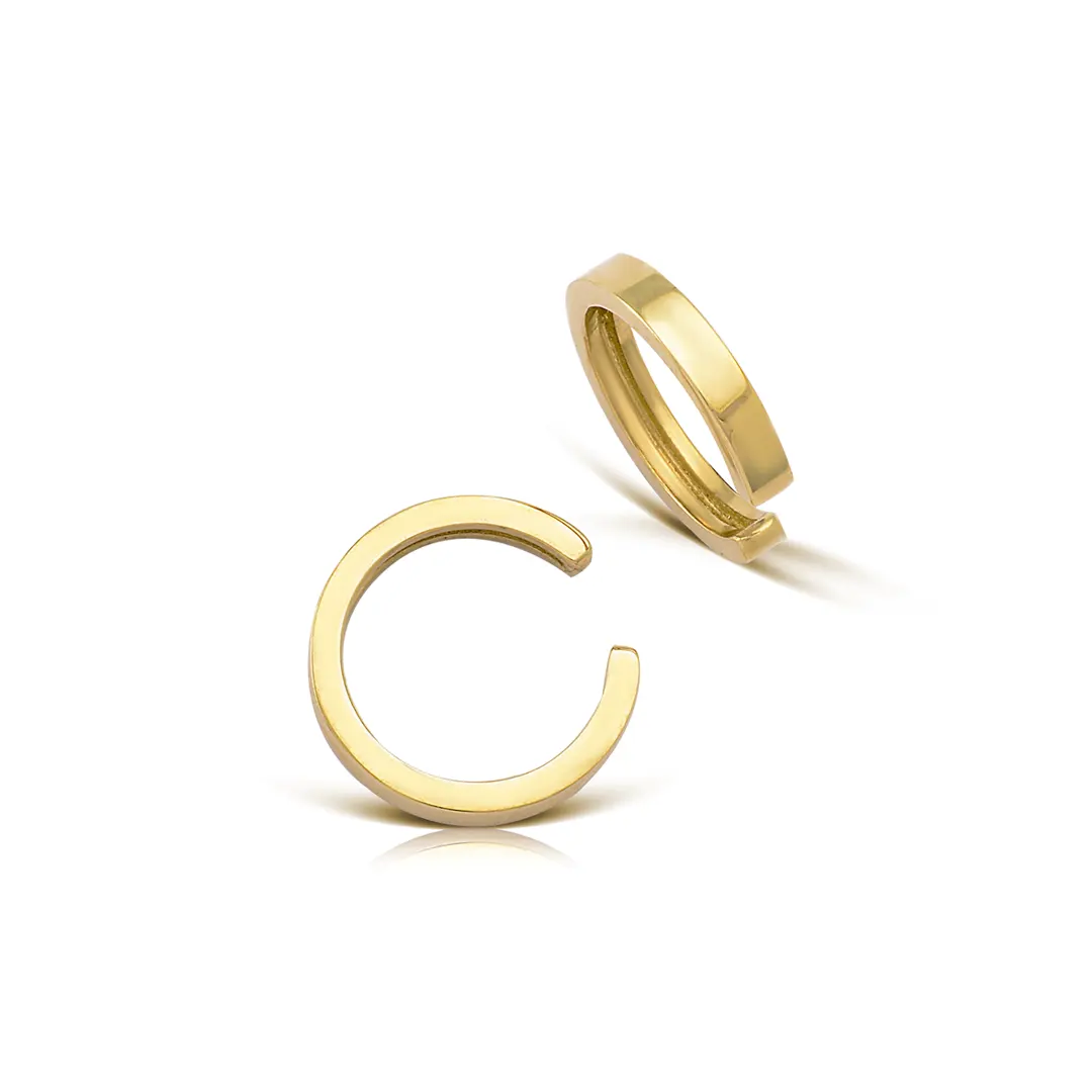 14K Gold Minimal Ear Cuff