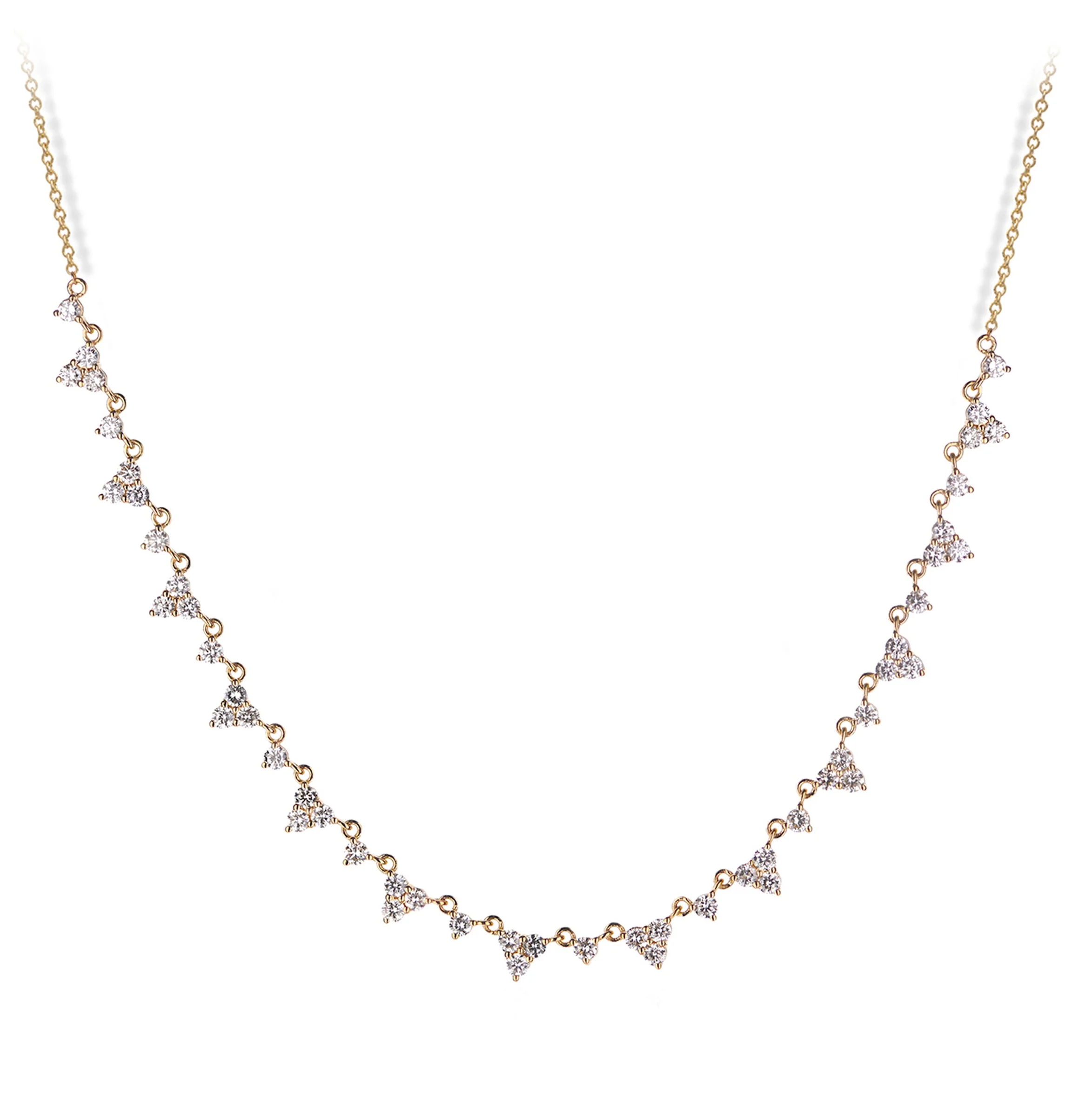14K Gold Necklace with Diamonds