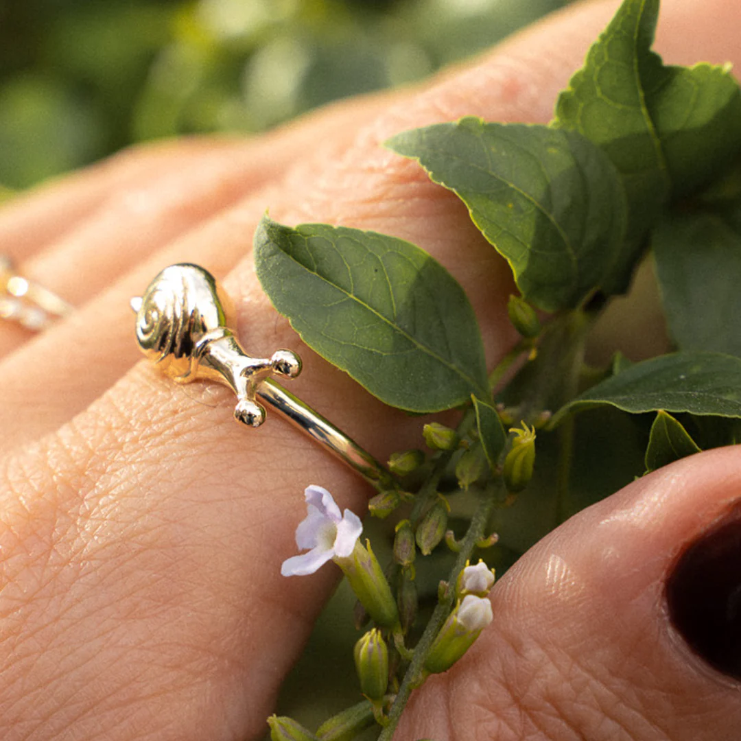 14K Gold “Snail” Talisman 2026 Ring (Big) - Image 3