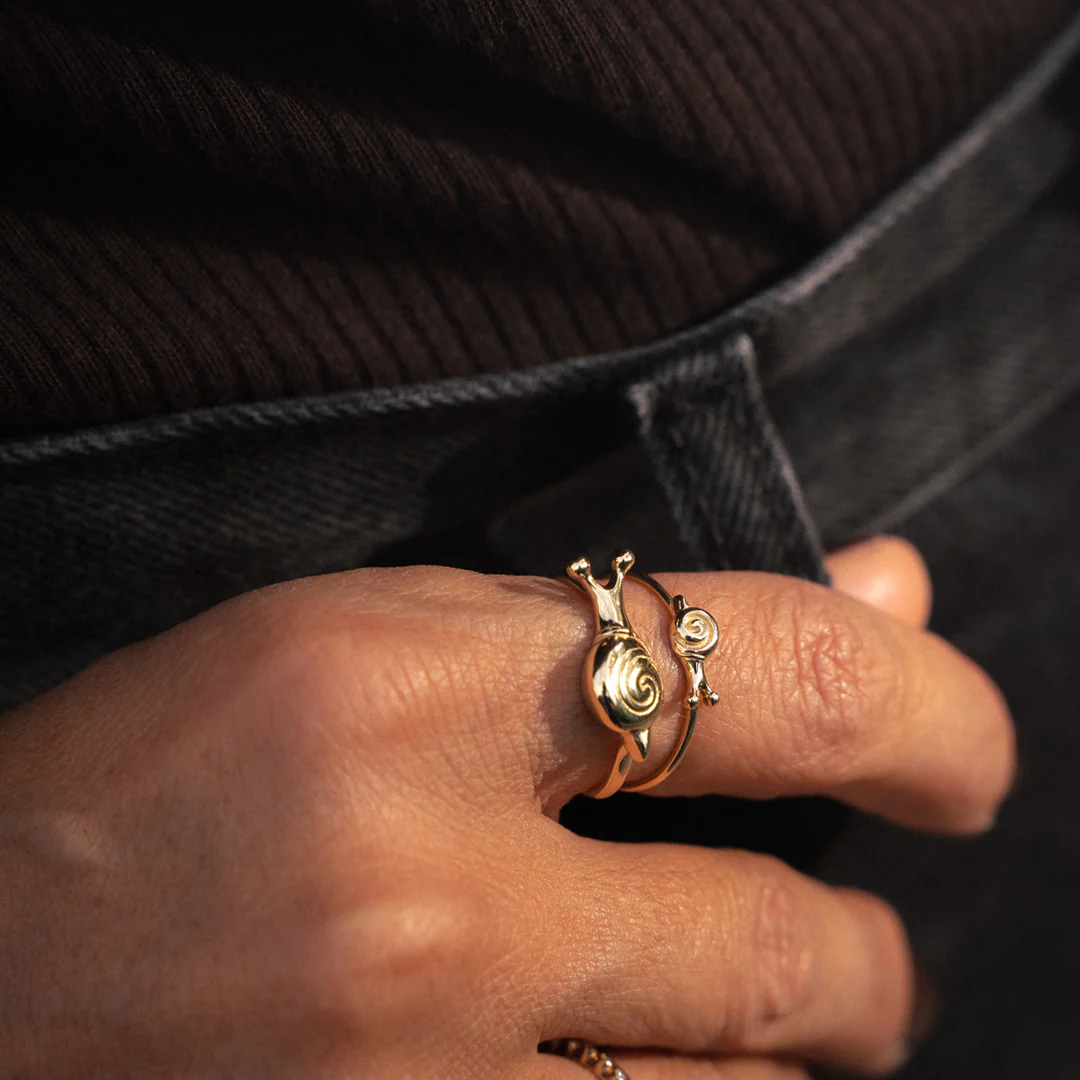 14K Gold “Snail” Talisman 2026 Ring (Big) - Image 6
