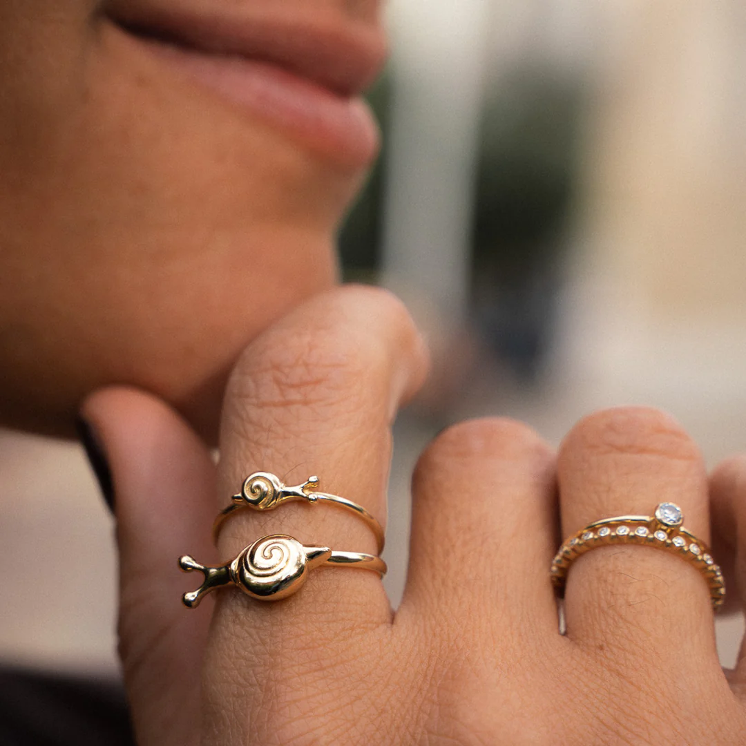 14K Gold “Snail” Talisman 2026 Ring (Big) - Image 7