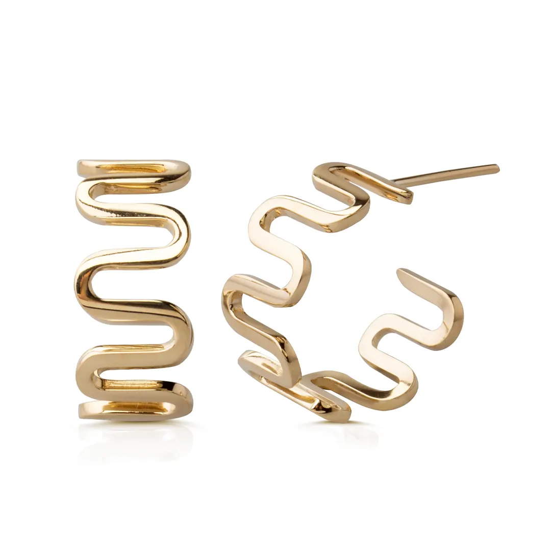 14K Gold Upside Down 'Camara' Earrings