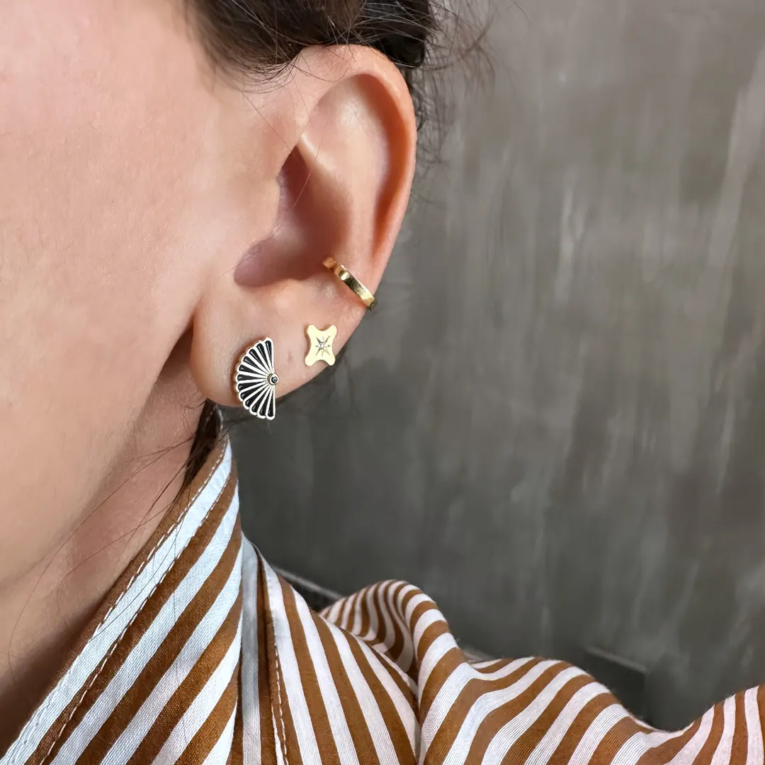 14K Gold Ventalia Talisman Earrings - Image 3