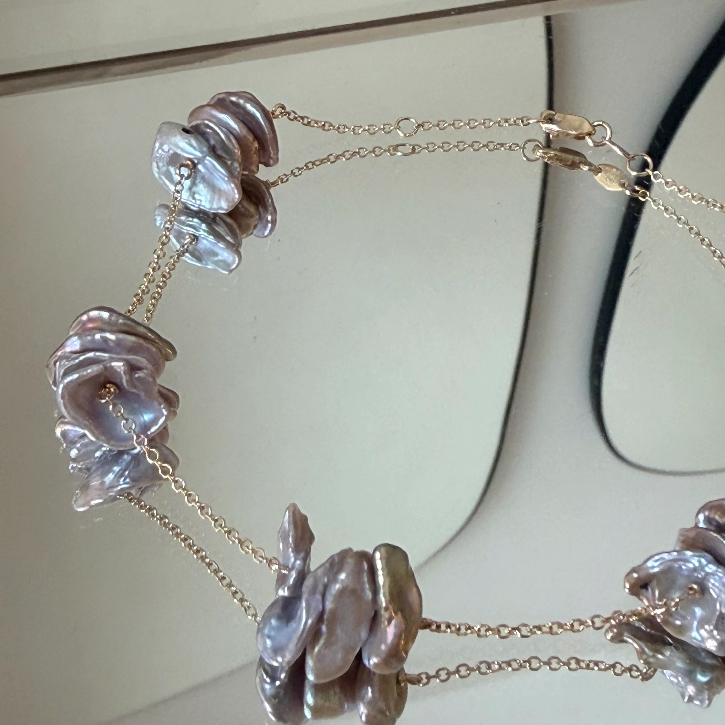 Anklet Chain With Grey Pearls - Image 7