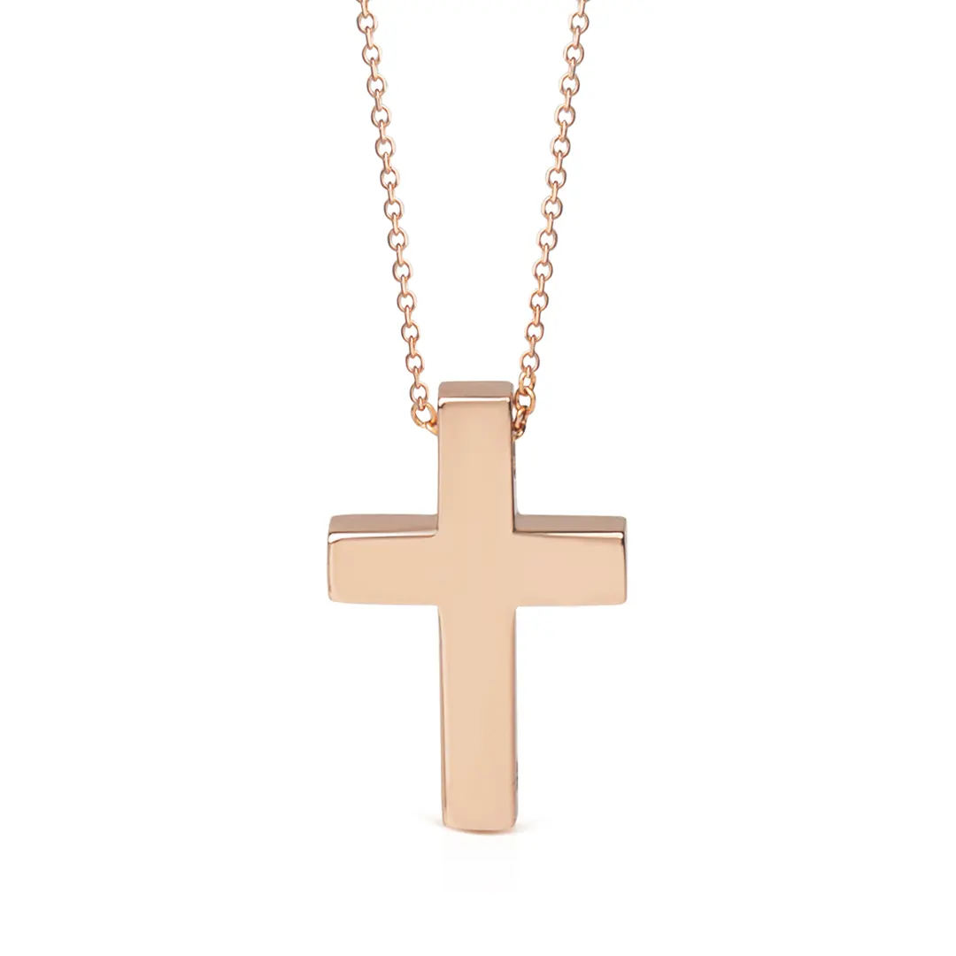 Classic Gold Cross Pendant - Image 3