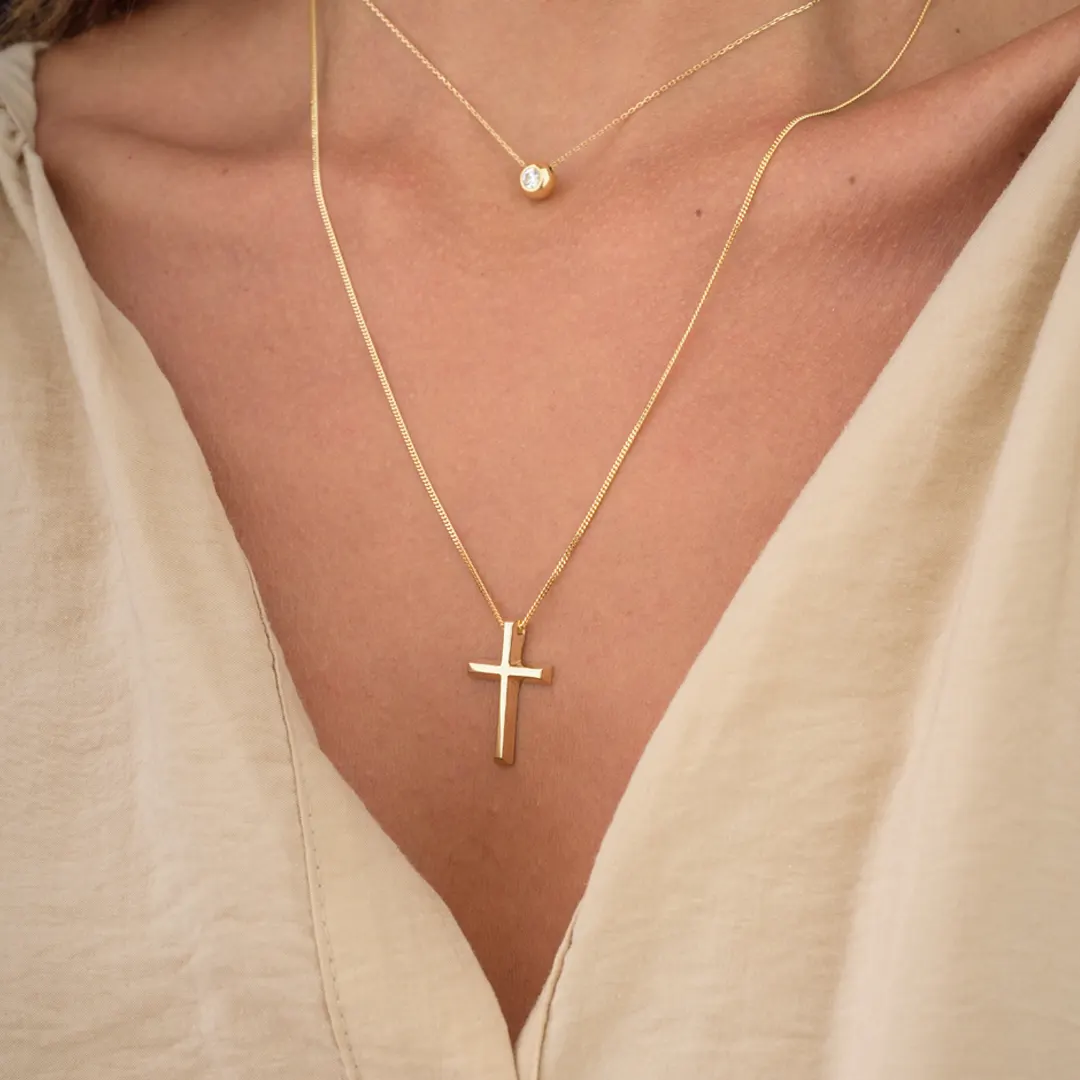Faceted Gold Cross - Image 3