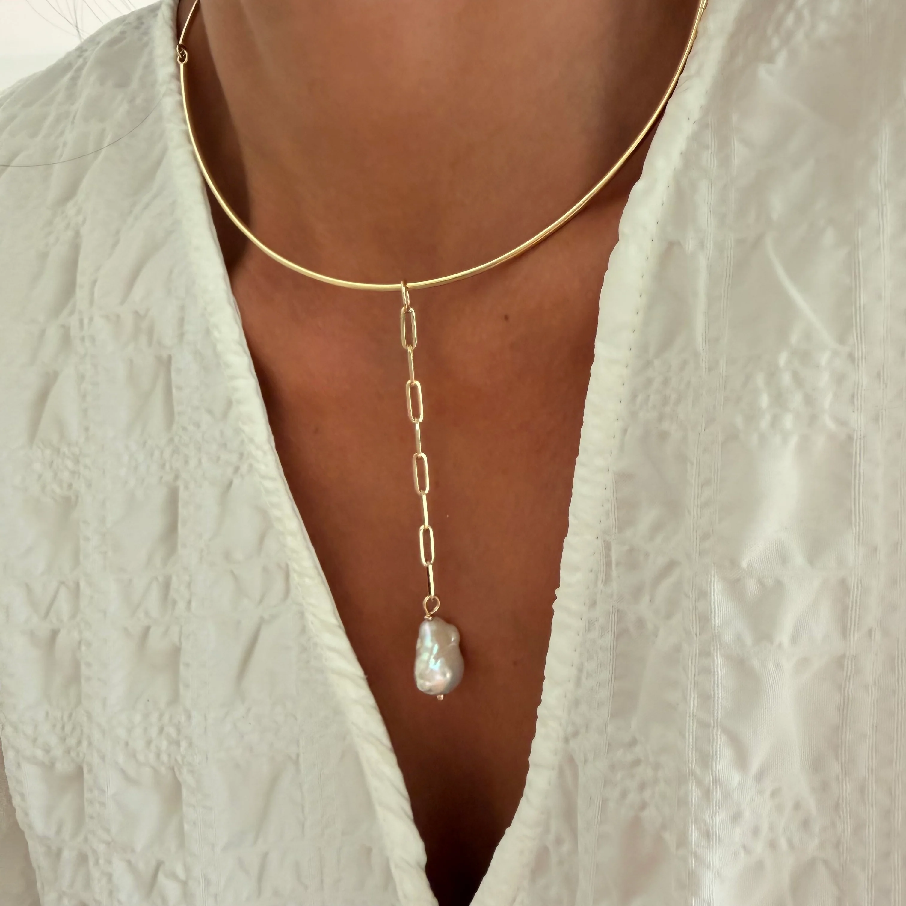 Long Baroque Pearl Chain Motif - Image 3