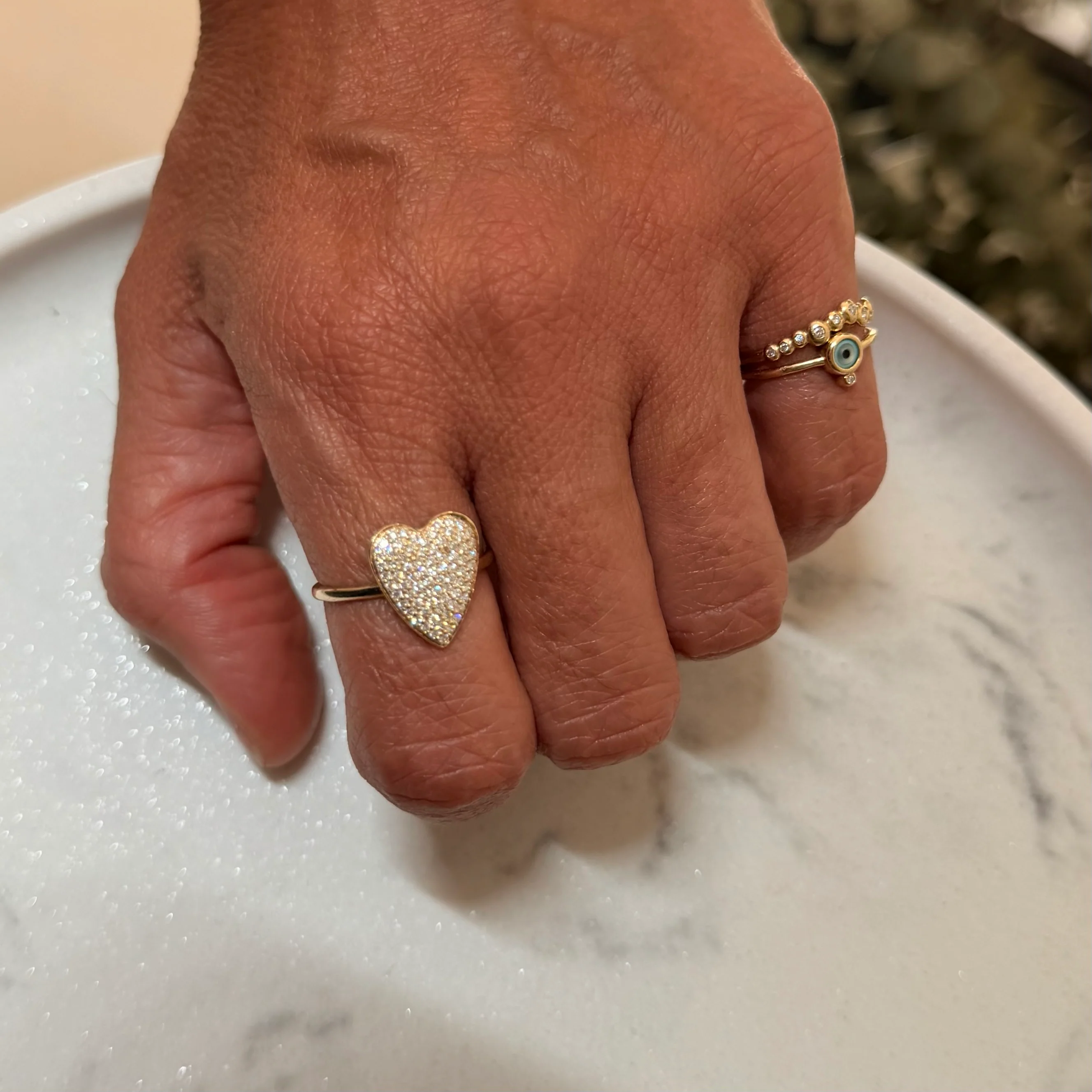Pavé Heart Ring - Image 6