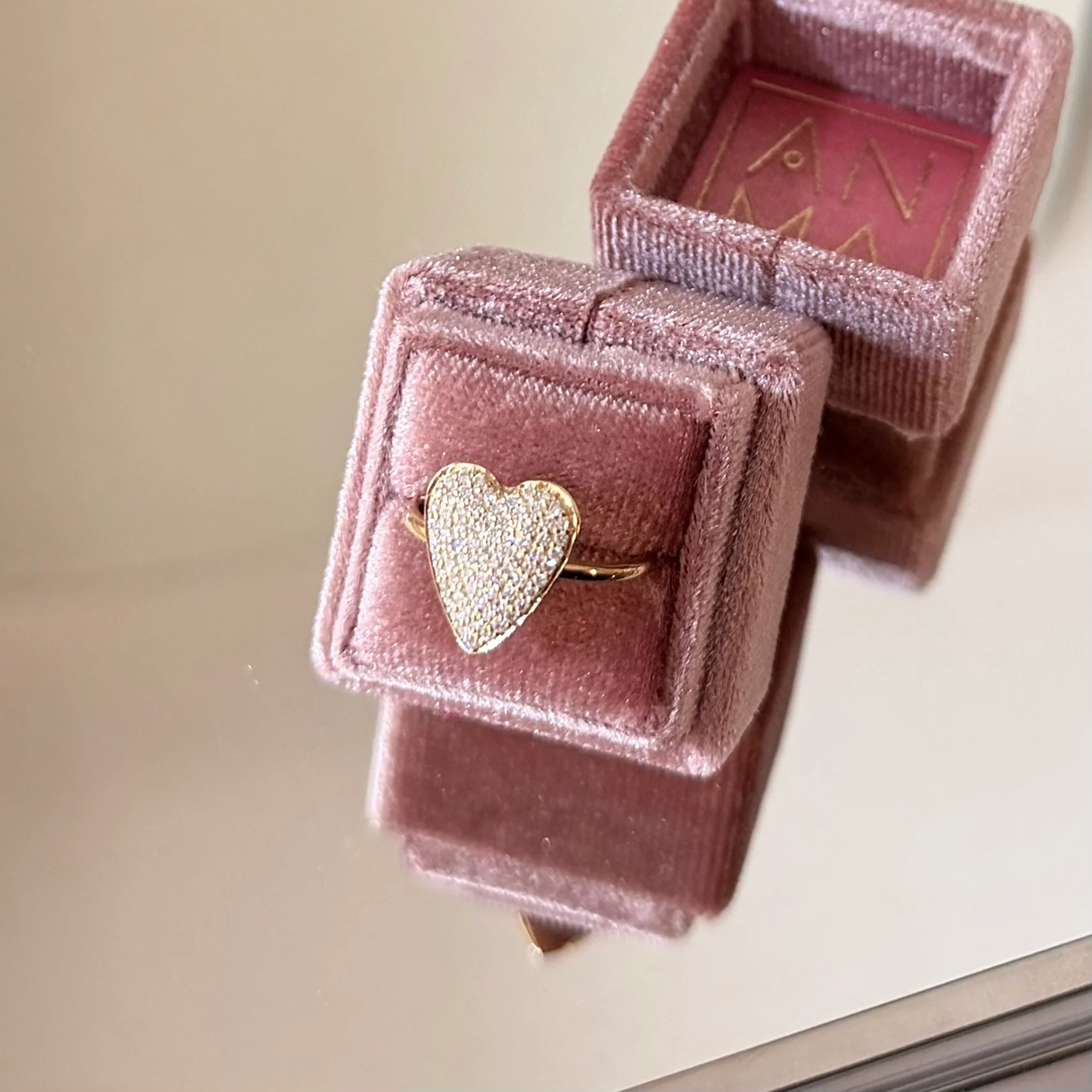 Pavé Heart Ring - Image 9