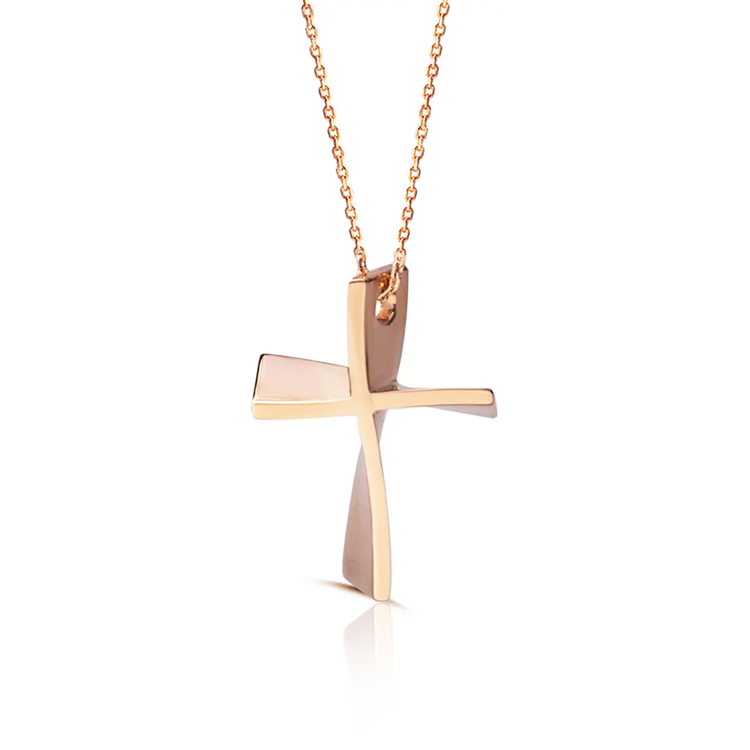 Twisted Gold Cross, Small size - Image 4
