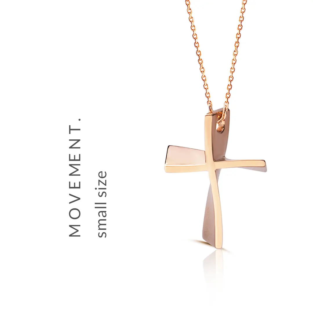 Twisted Gold Cross, Small size - Image 7