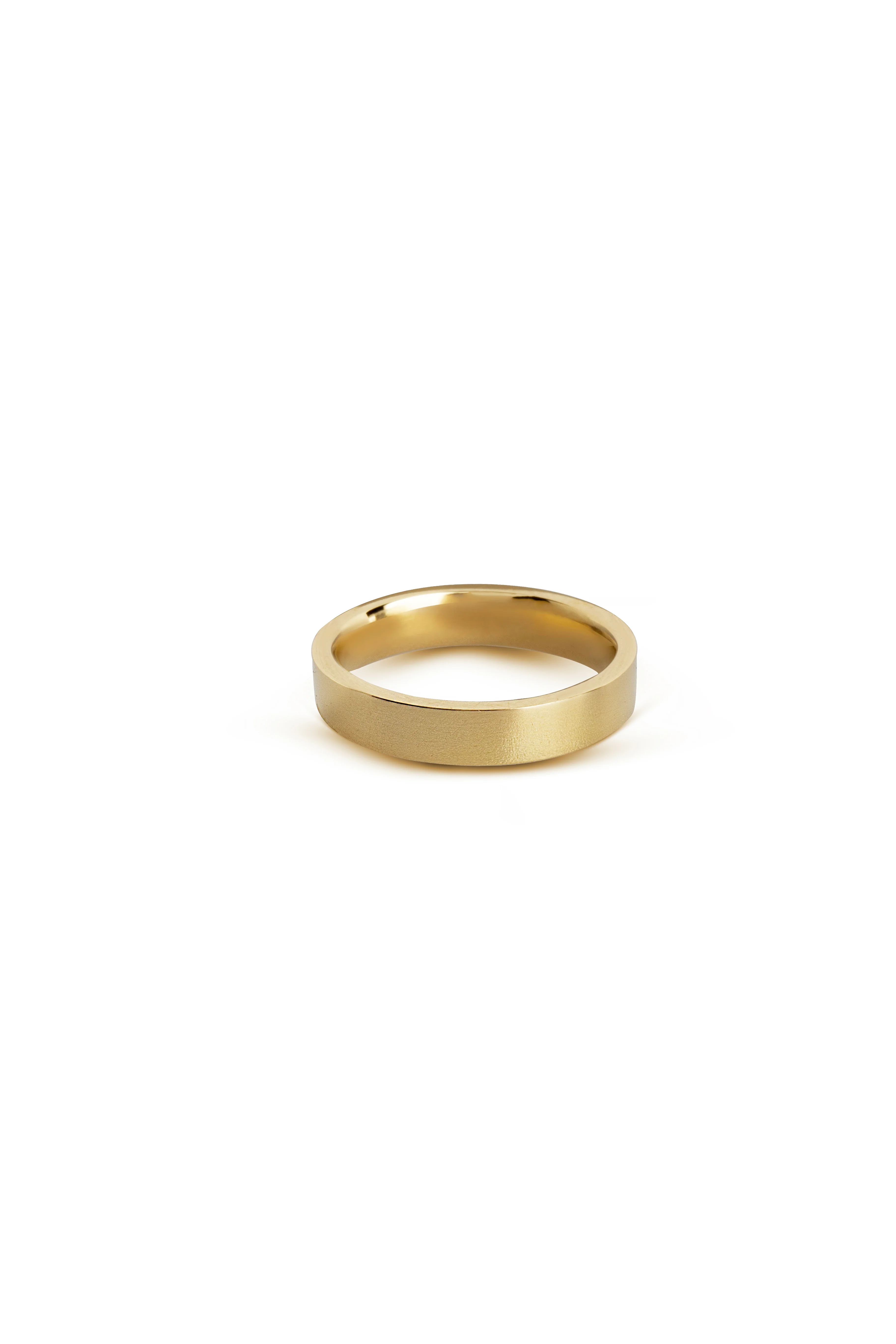 Wedding Flat Band, 4mm wide - Image 2